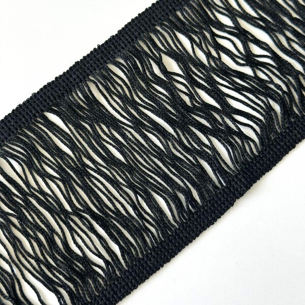 Entremeio de Franja - Preto