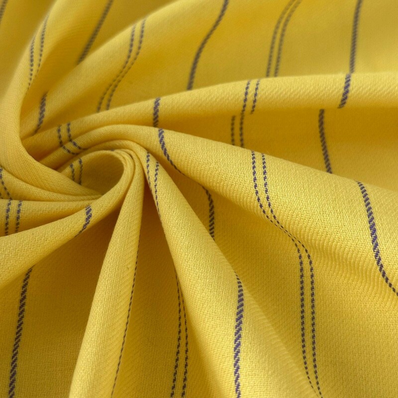 Albert - Amarelo Canário - 100% Algodão - Fio Tinto