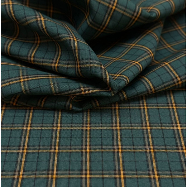 Tricoline Xadrez - 100% Algodão - Fio Tinto