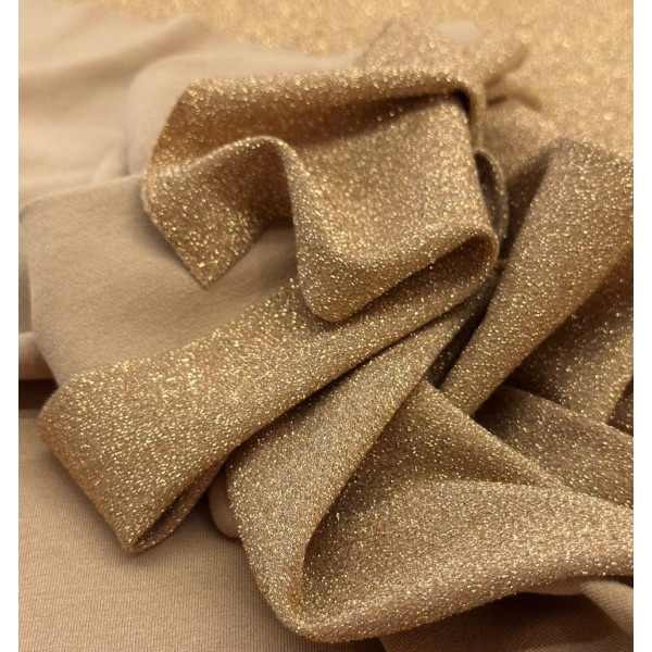 Malha Lurex Premium - Nude / Gold Malha Lurex Premium - Nude / Gold