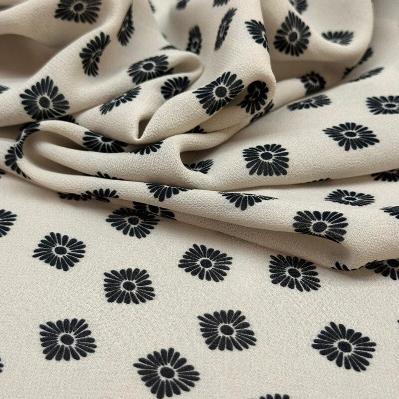 Crepe de Viscose - Floral Estilizado 