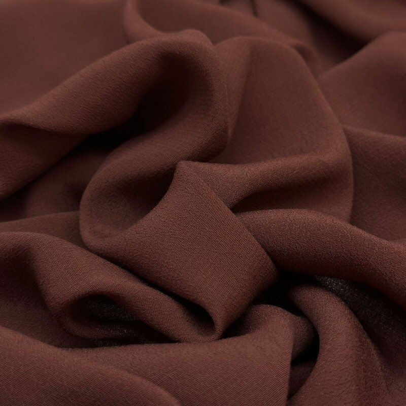 Crepe de Viscose - Marrocos - Marrom Cacau 