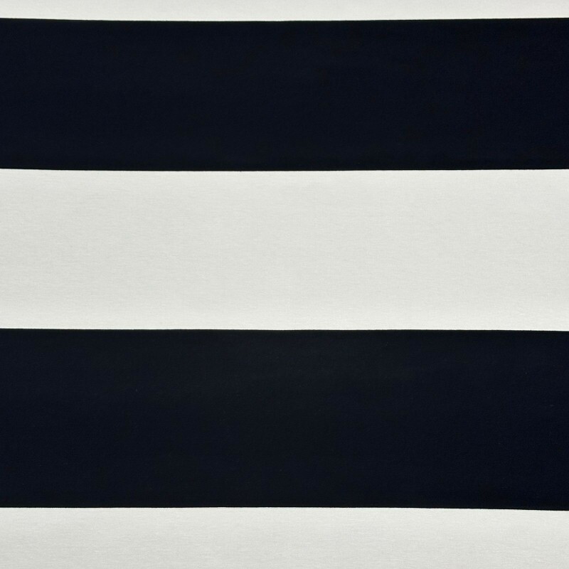 Malha Encorpada - Preta / Off White 