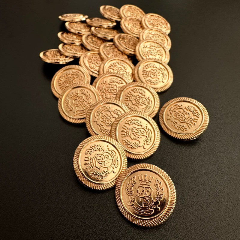 Botão Brasão Dourado - G Botão Brasão Dourado - G