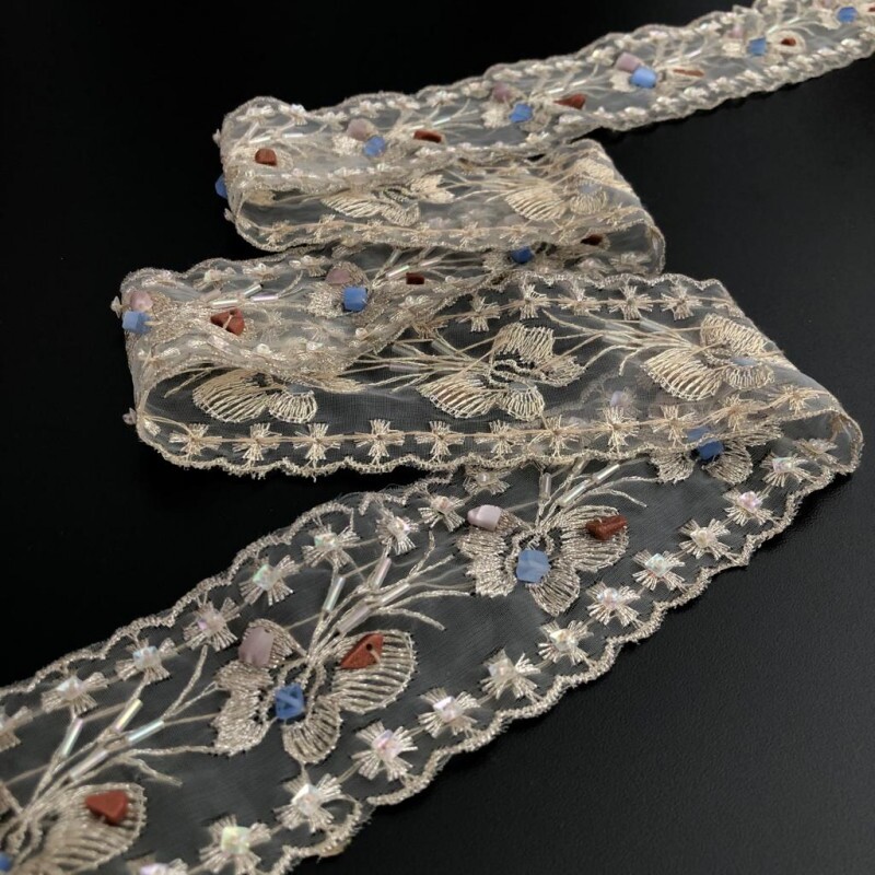 Faixa de Organza Bordada 7