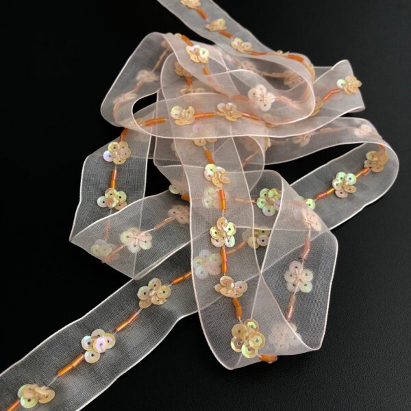 Faixa de Organza Bordada 10