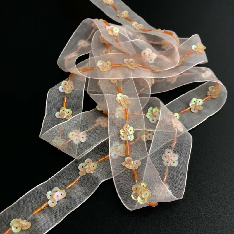 Faixa de Organza Bordada 10