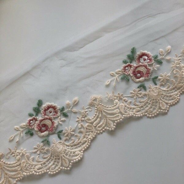 Barrado de Tule com Guipure