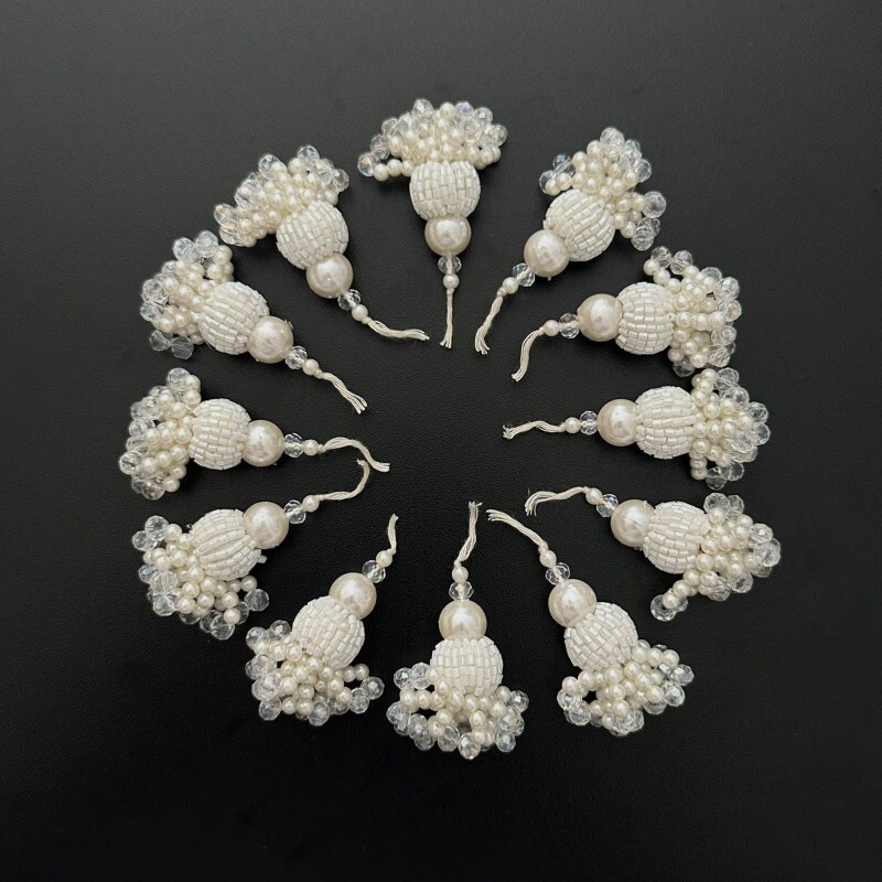 Tassel Indiano Bordado - Pérolas Tassel Indiano Bordado - Pérolas