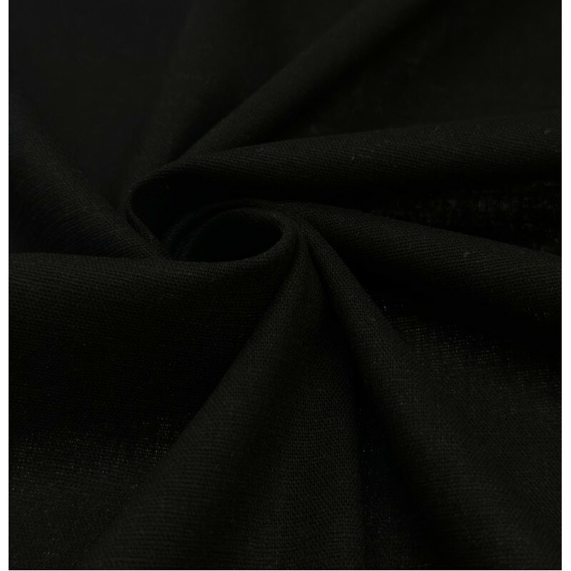 Washed Linen Span - Preto