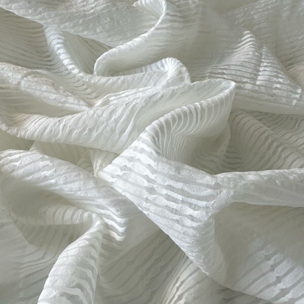 Organza Devorê - Off White 