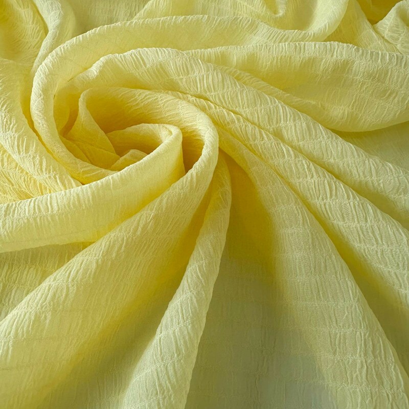 Chiffon Maquinetado - Amarelo