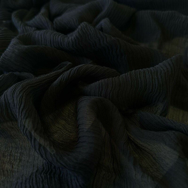 Chiffon de Seda Pura - Preto (Werner)