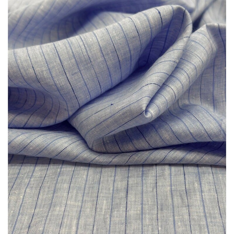 Linho Puro Classic - Fio Tinto - Jeans Lavado 