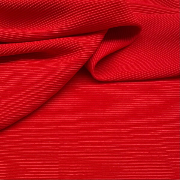 Último Corte - 2,10m - Alfaiataria Romênia Nervurada - Vermelho Ferrari