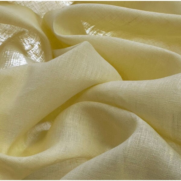 Cambraia de Linho Sustentável - Amarelo Bebê 