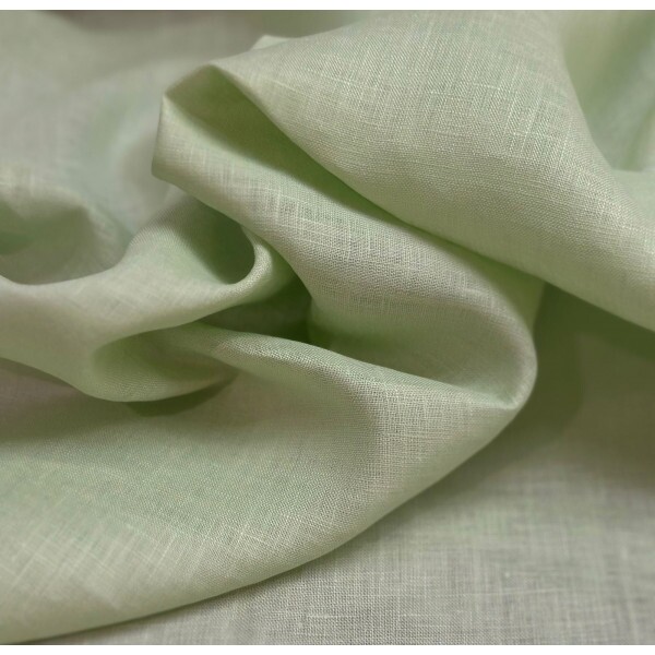 Cambraia de Linho Sustentável - Verde Pastel