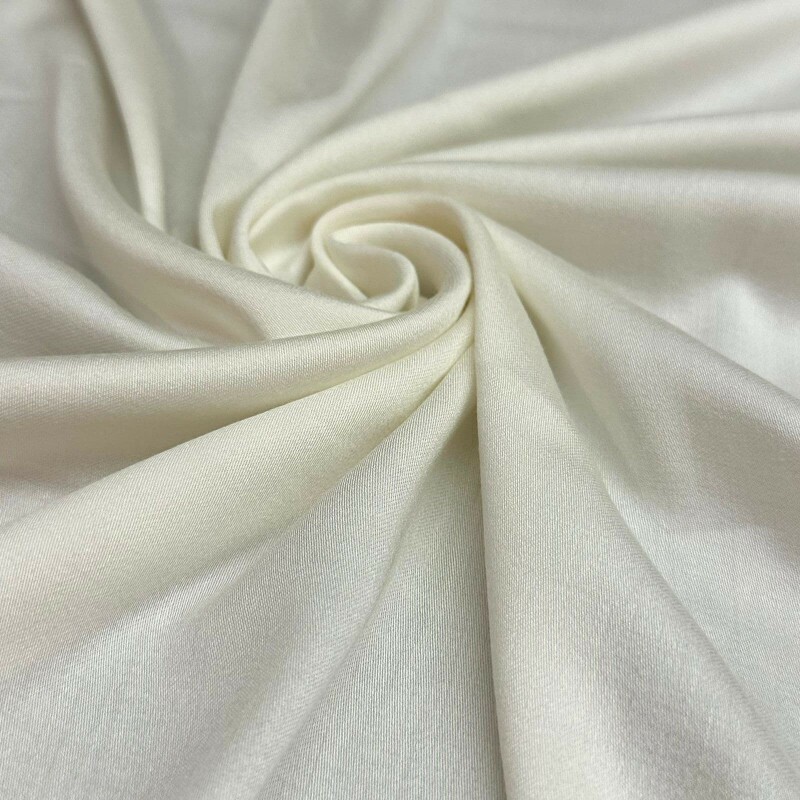 Viscose Acetinada com Elastano - Off White