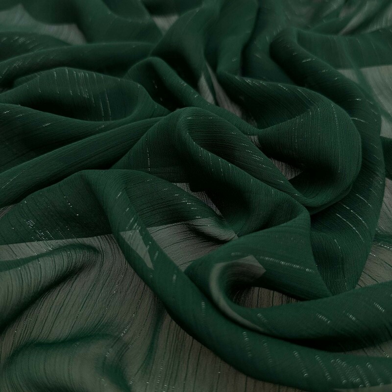 Chiffon Irizado - Verde Esmeralda 