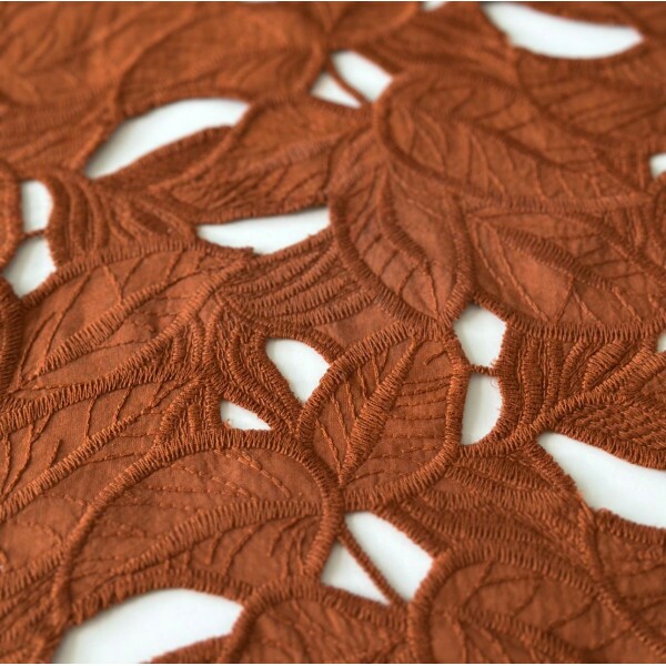 Bordado Zurique - Terracota 