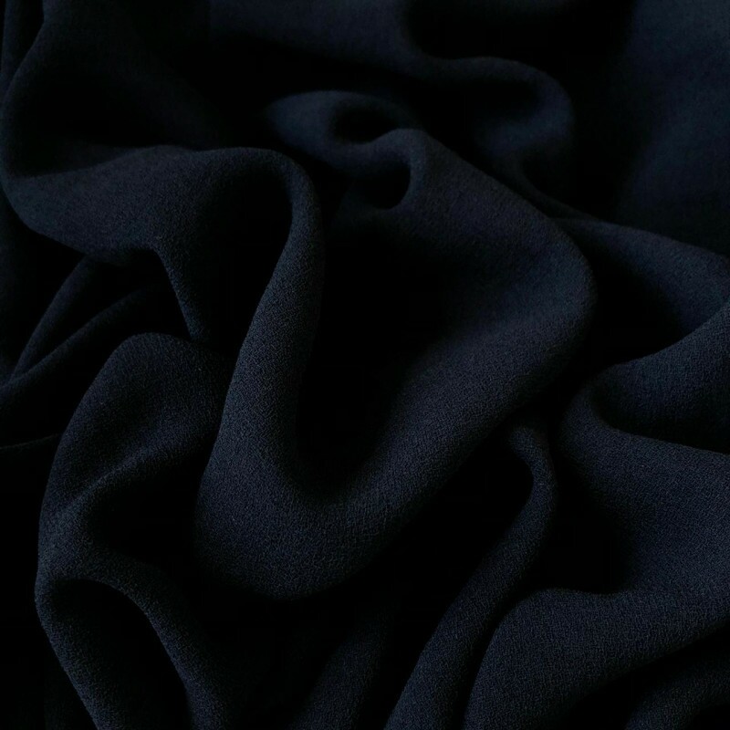 Último Corte - 1,50m - Crepe Georgette Preto
