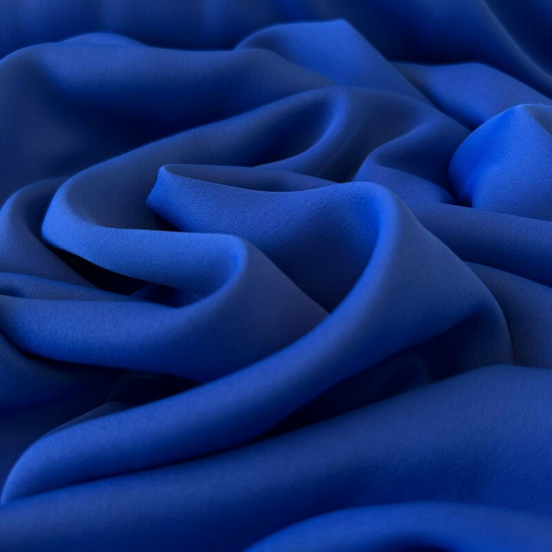 Crepe Patou de Acetato 12 - Azul Bic