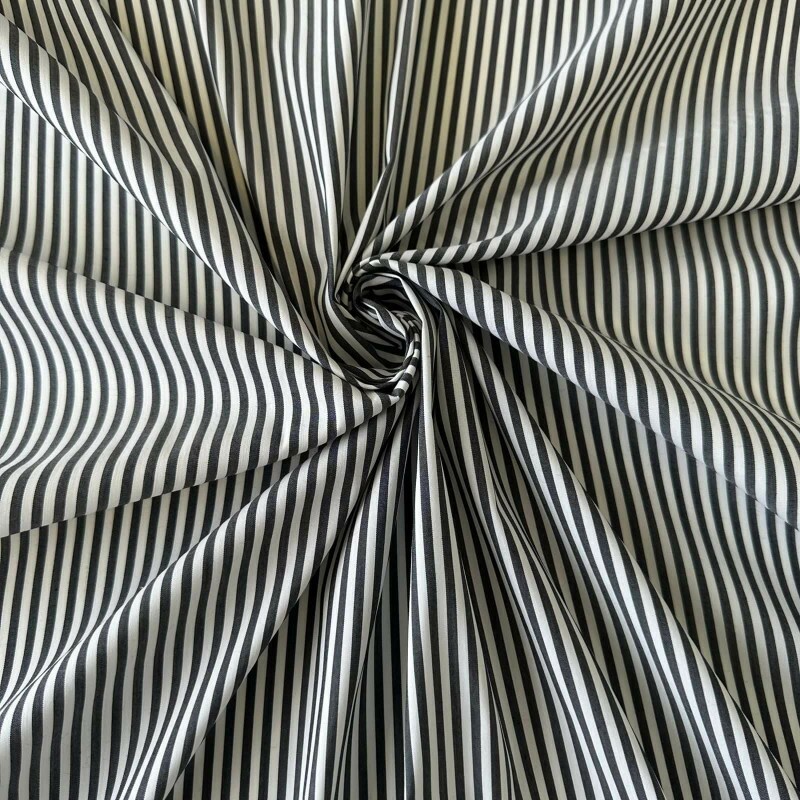 Último Corte - 2m - Tricoline de Poliamida Fio Tinto - Preto