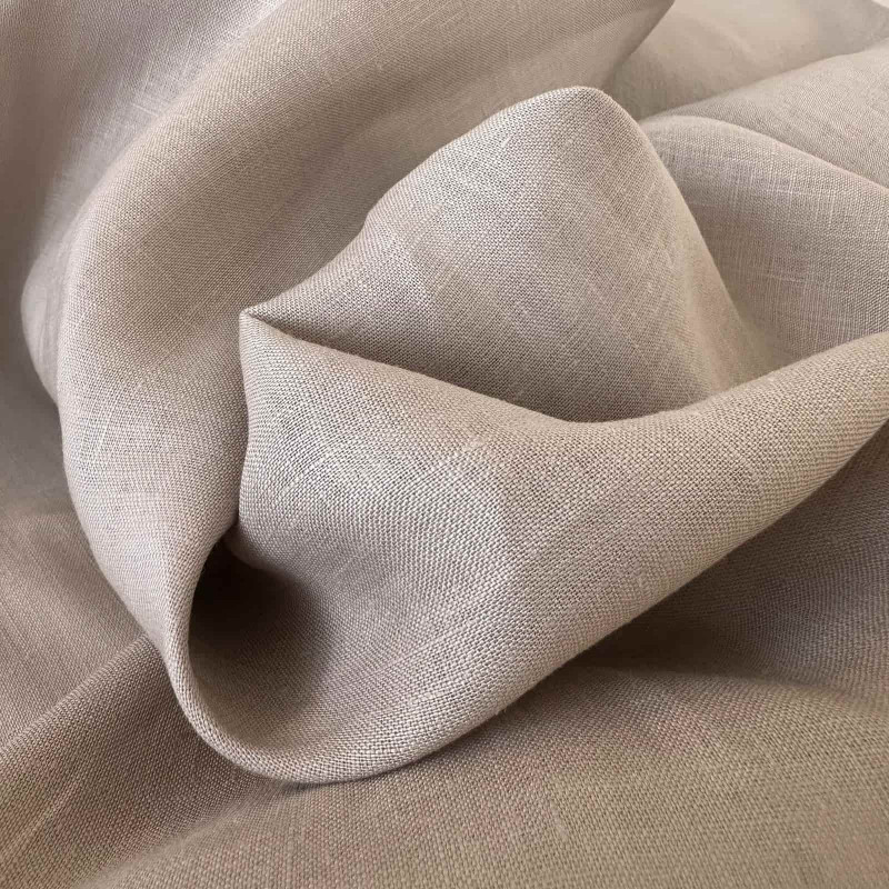 Último Corte - 1,10m - Cambraia de Linho 71 Orgânico - Safári