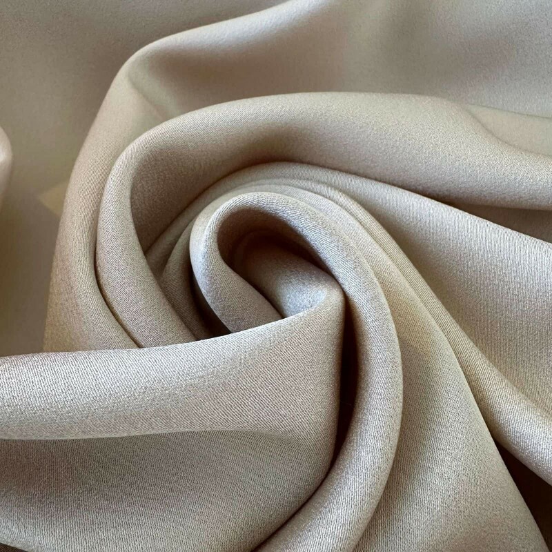 Crepe de Viscose Bege - Dupla Face