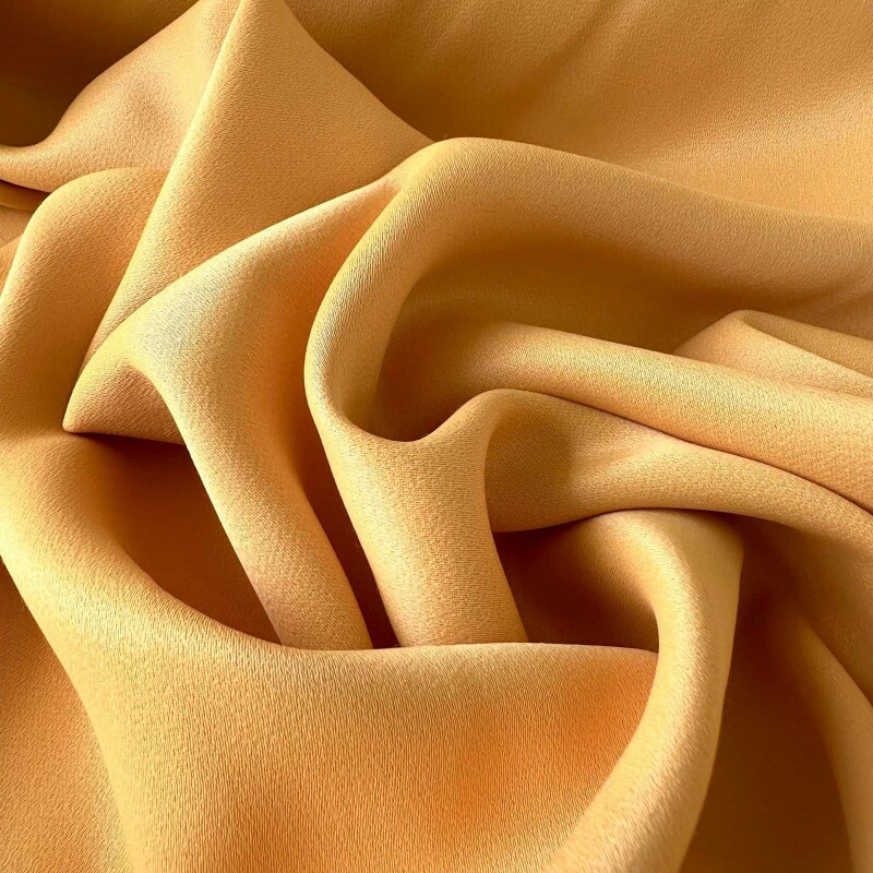 Último Corte - 65cm - Crepe Patou de Acetato 15 - Amarelo Pastel