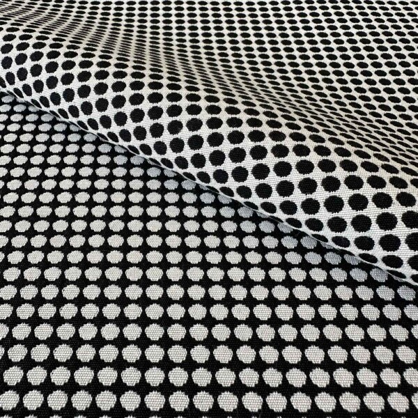 Último Corte - 2,70m - Jacquard Poá Dupla Face - Fio Tinto 