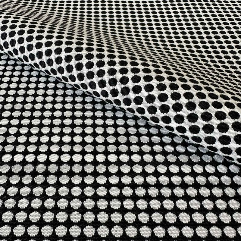 Último Corte - 2,70m - Jacquard Poá Dupla Face - Fio Tinto 