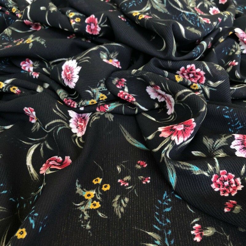 Crepe Georgette Filetado - Estampado