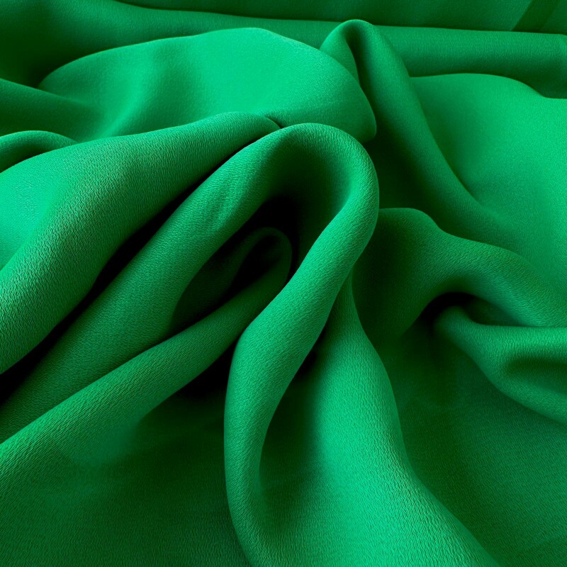 Último Corte - 1,80m - Crepe Patou de Acetato - Verde 