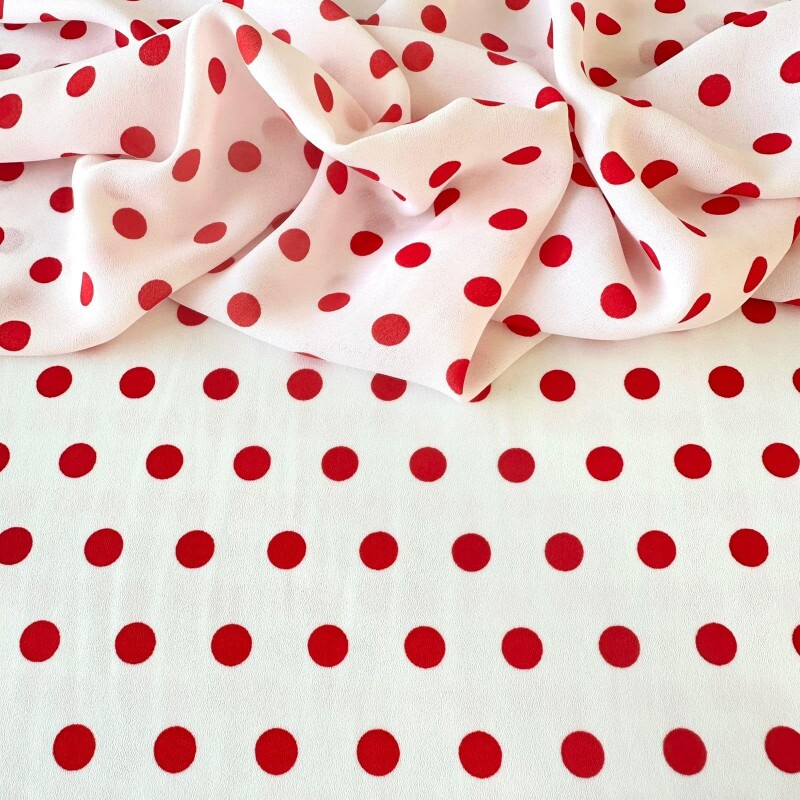 Último Corte - 2,10m - Crepe Mousse - Scarlet Est 20 Off / Vermelho