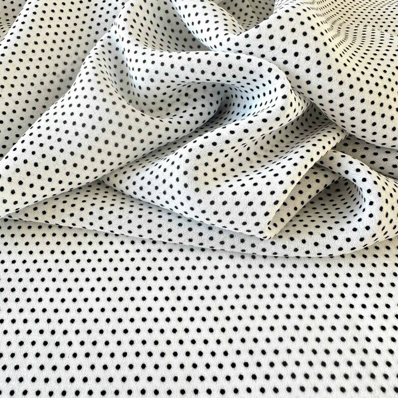 Crepe Mousse - Off / Preto - Est 65