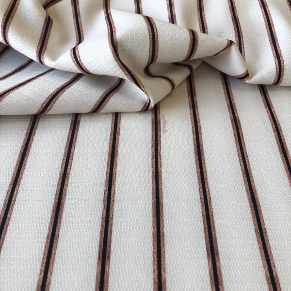 Jacquard com Elastano Listras