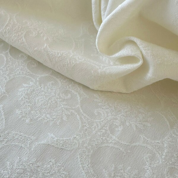 Último Corte - 75cm - Jacquard Barroco - Off White Último Corte - 75cm - Jacquard Barroco - Off White