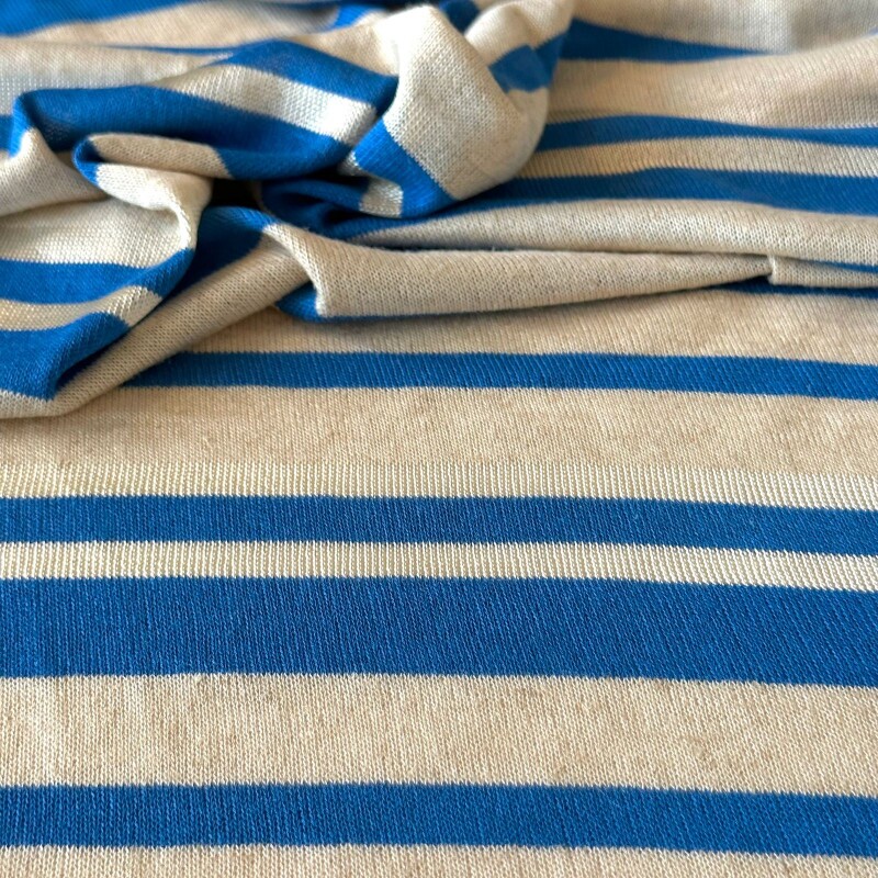 Tricot Minimalista - Natural / Azul 