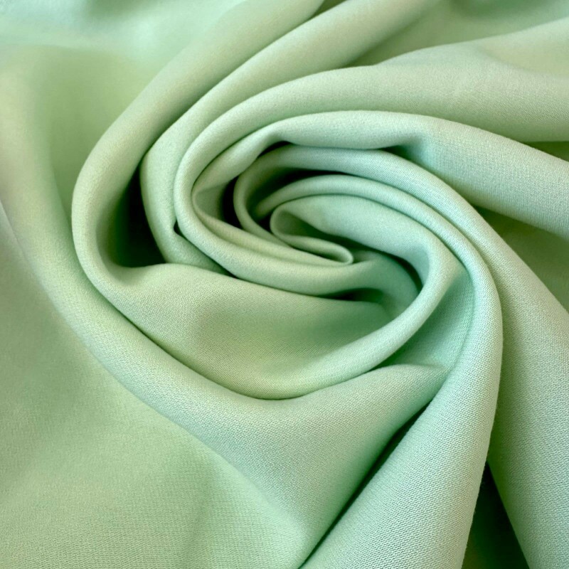 Último Corte - 1,10m - Veneza Verde Pastel - Alfaiataria de Viscose 