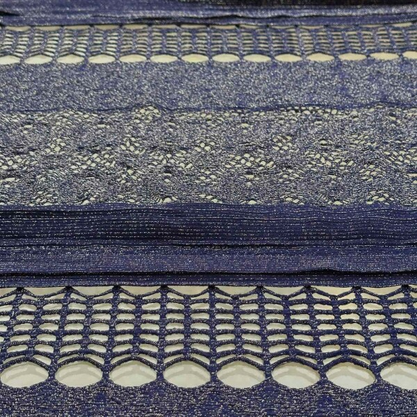 Último Corte - 2,40m - Tricot Lurex Real - Azul  Último Corte - 2,40m - Tricot Lurex Real - Azul