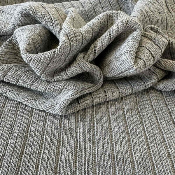 Último Corte - 1,80m - Tricot Cinza Mescla Último Corte - 1,80m - Tricot Cinza Mescla
