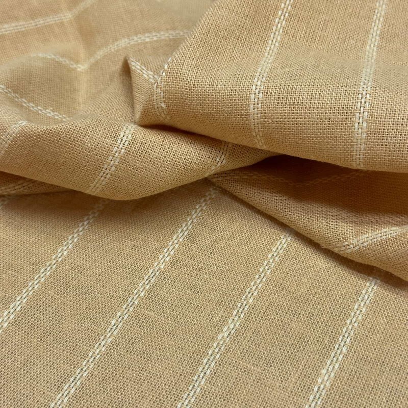 Último Corte - 65cm - Linho Maquinetado - Fio Tinto 