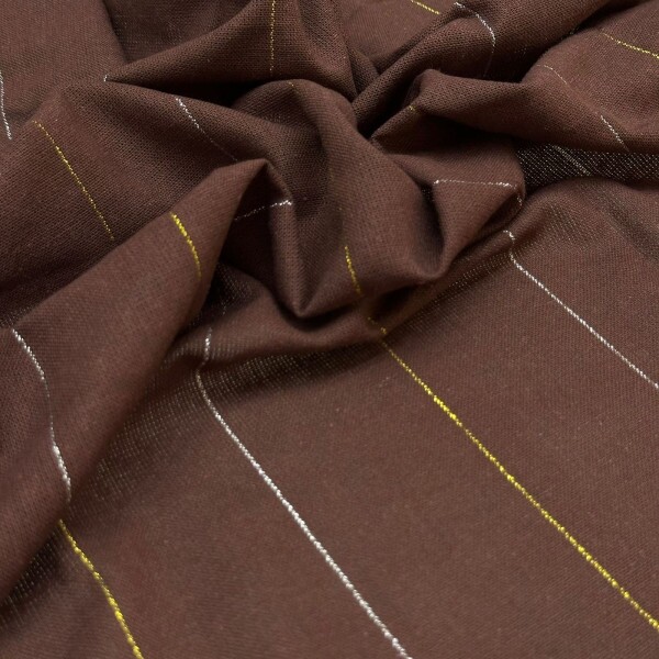 Último Corte - 80cm - Viscolinho Maquinetado com Fios de Lurex 