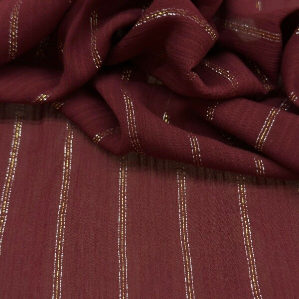 Último Corte - 1,40m - Chiffon Marroquino - Vinho Último Corte - 1,40m - Chiffon Marroquino - Vinho