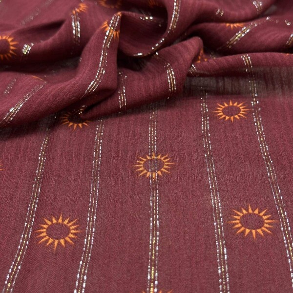 Último Corte - 60cm - Chiffon Marroquino - Estampado  Último Corte - 60cm - Chiffon Marroquino - Estampado