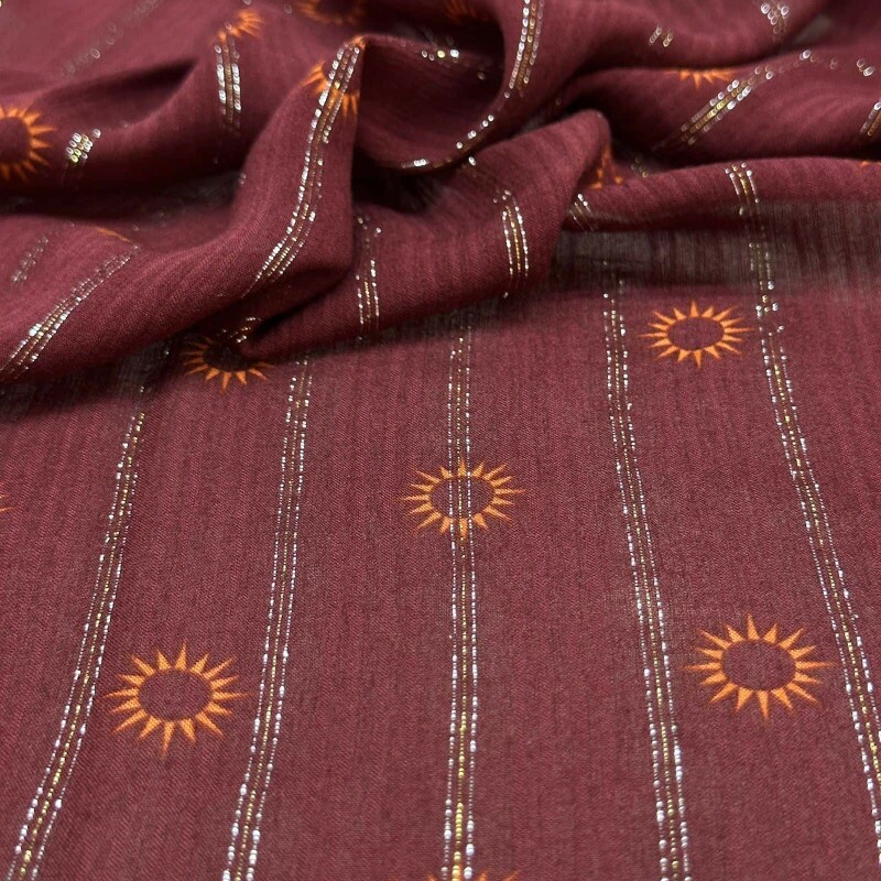 Último Corte - 60cm - Chiffon Marroquino - Estampado 