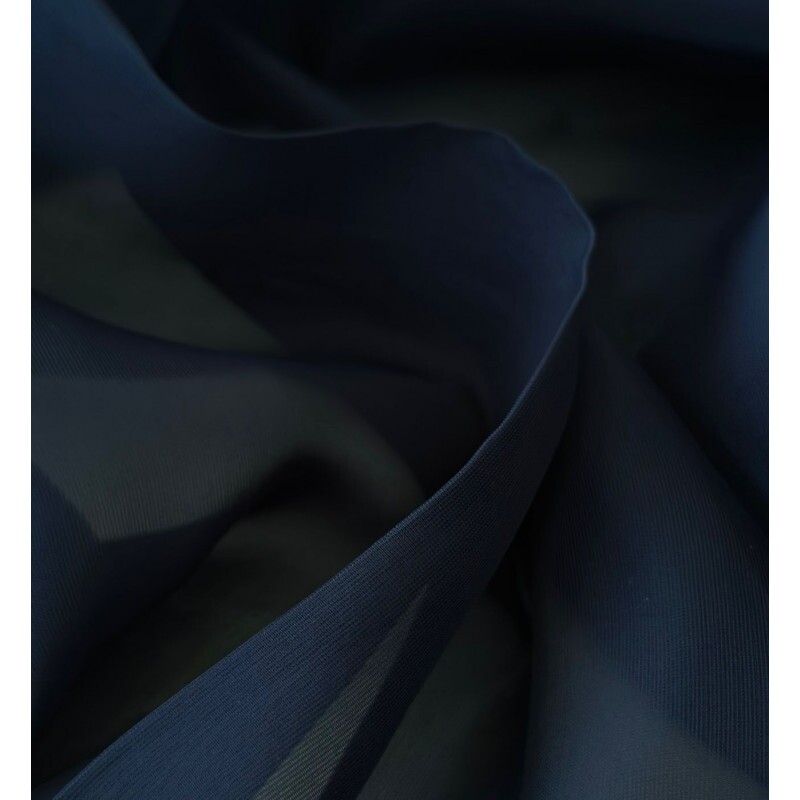 Organza Italiana - Marinho Noite  Organza Italiana - Marinho Noite