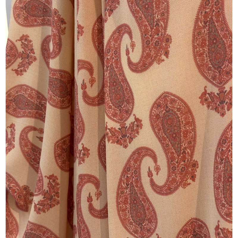 Crepe de Viscose Paisley 