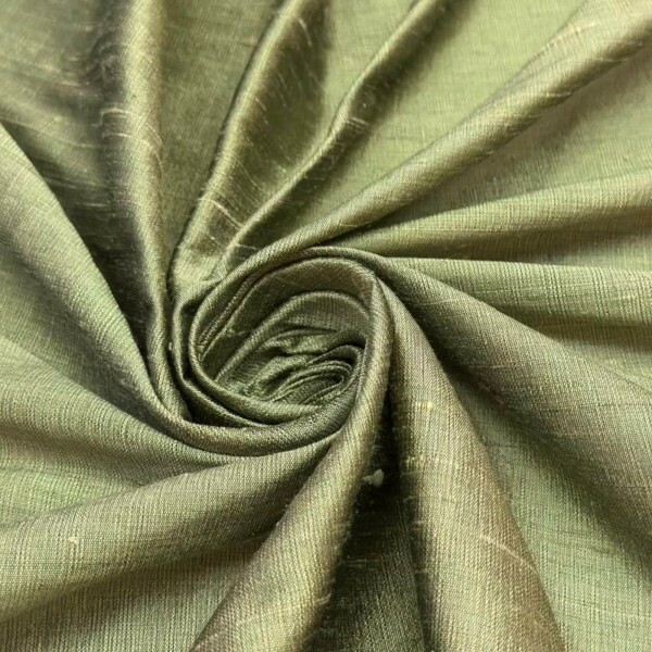 Shantung de Seda Pura - Verde Sage